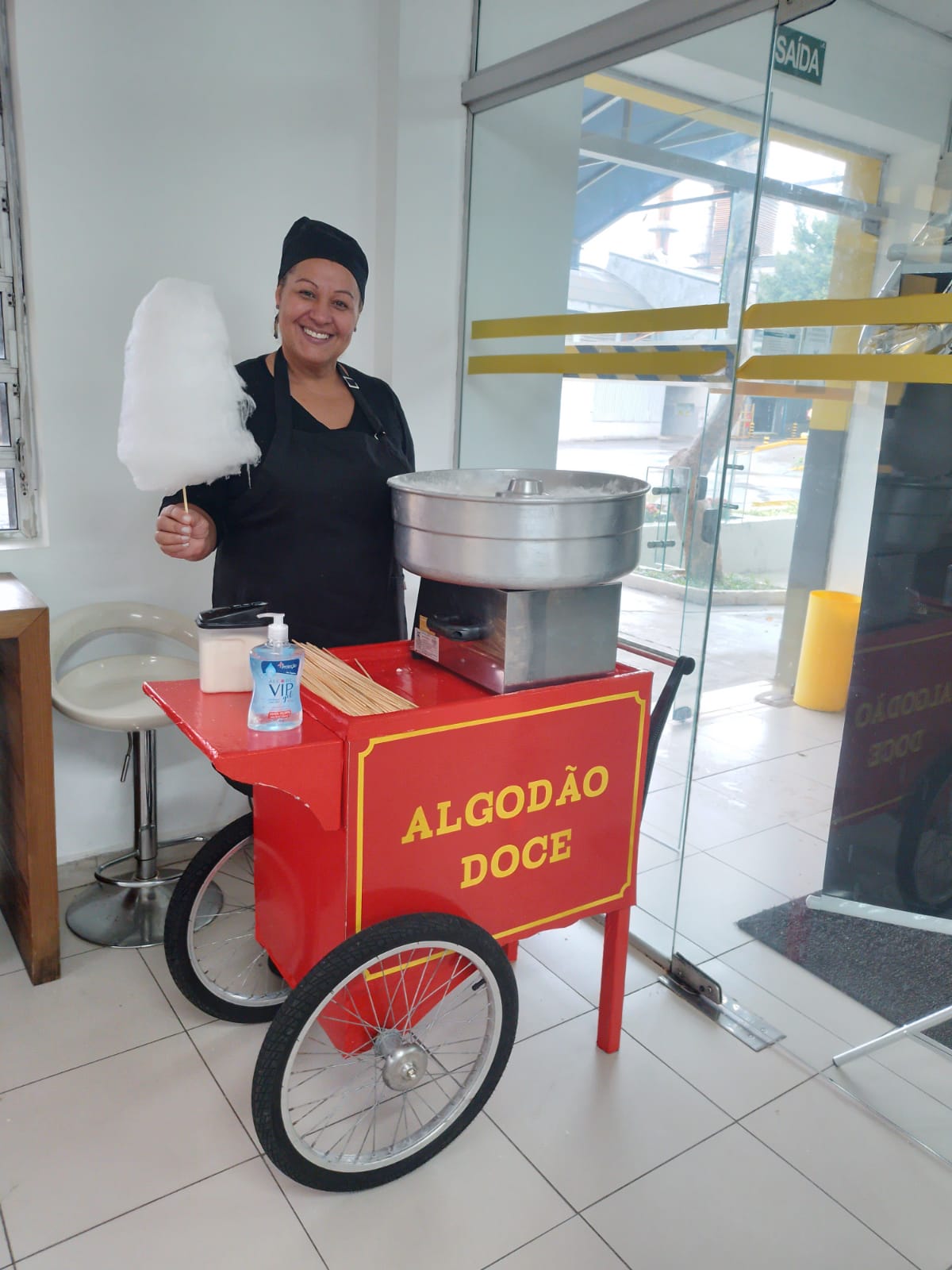 Carrinho de Algodão Doce em Evento